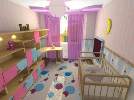 Дизайн детской комнаты розовые тона