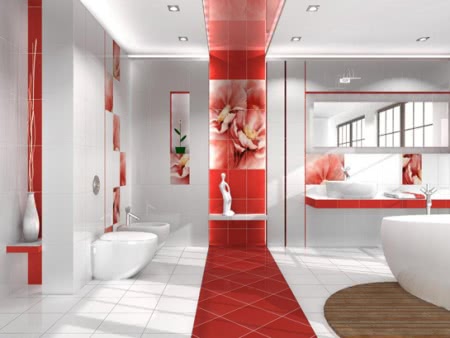 Дизайн ванной комнаты - Цвет
