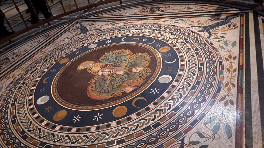 Старинная итальянская мозаика: напольное покрытие, Рим