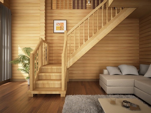 Деревянные лестницы в доме