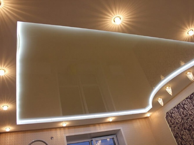 О видах светодиодной подсветки для потолка