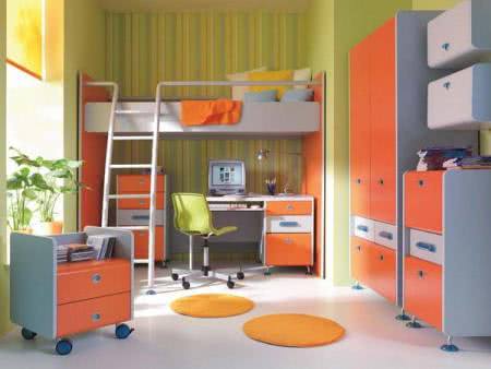 Мебель в планировке детской комнаты