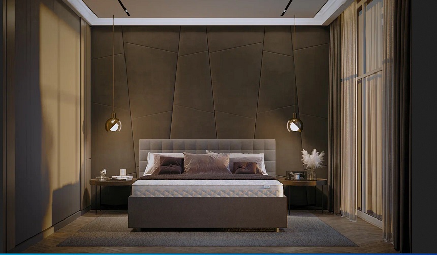 Интерьер спальни с мебелью Аскона