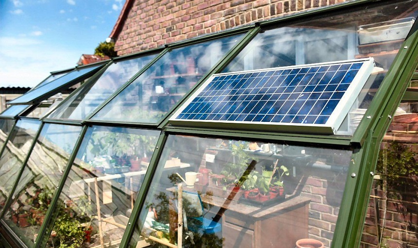 Зимний сад пристрой с электроснабжением от солнечной батареи
