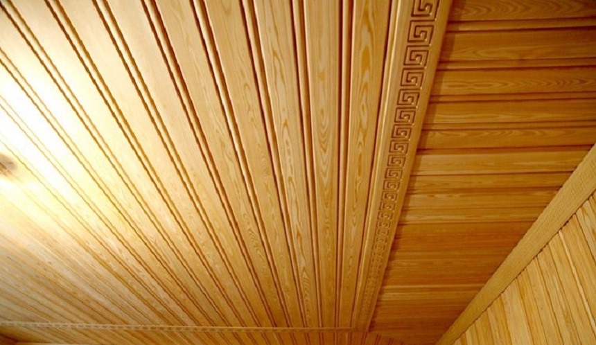 Вагонка "Ландхаус": отделка потолка