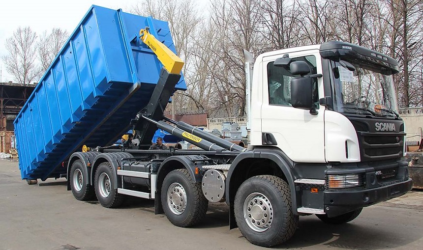 Scania с контейнером на 27м3