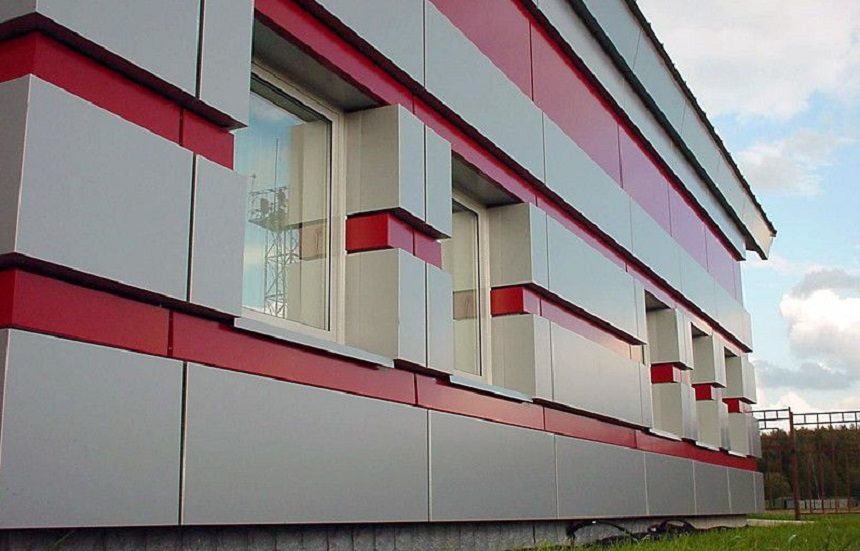 Облицовка фасада композитными панелями