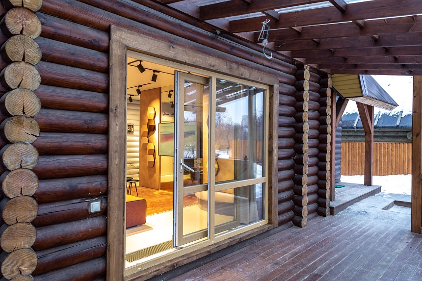 Раздвижные окна в деревянный дом
